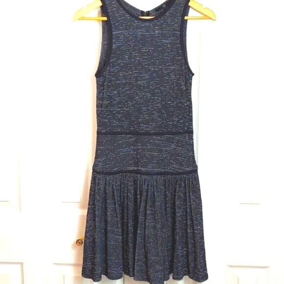 Tibi Black Ribbed Knit Dress Sz 4 - Picture 1 of 11